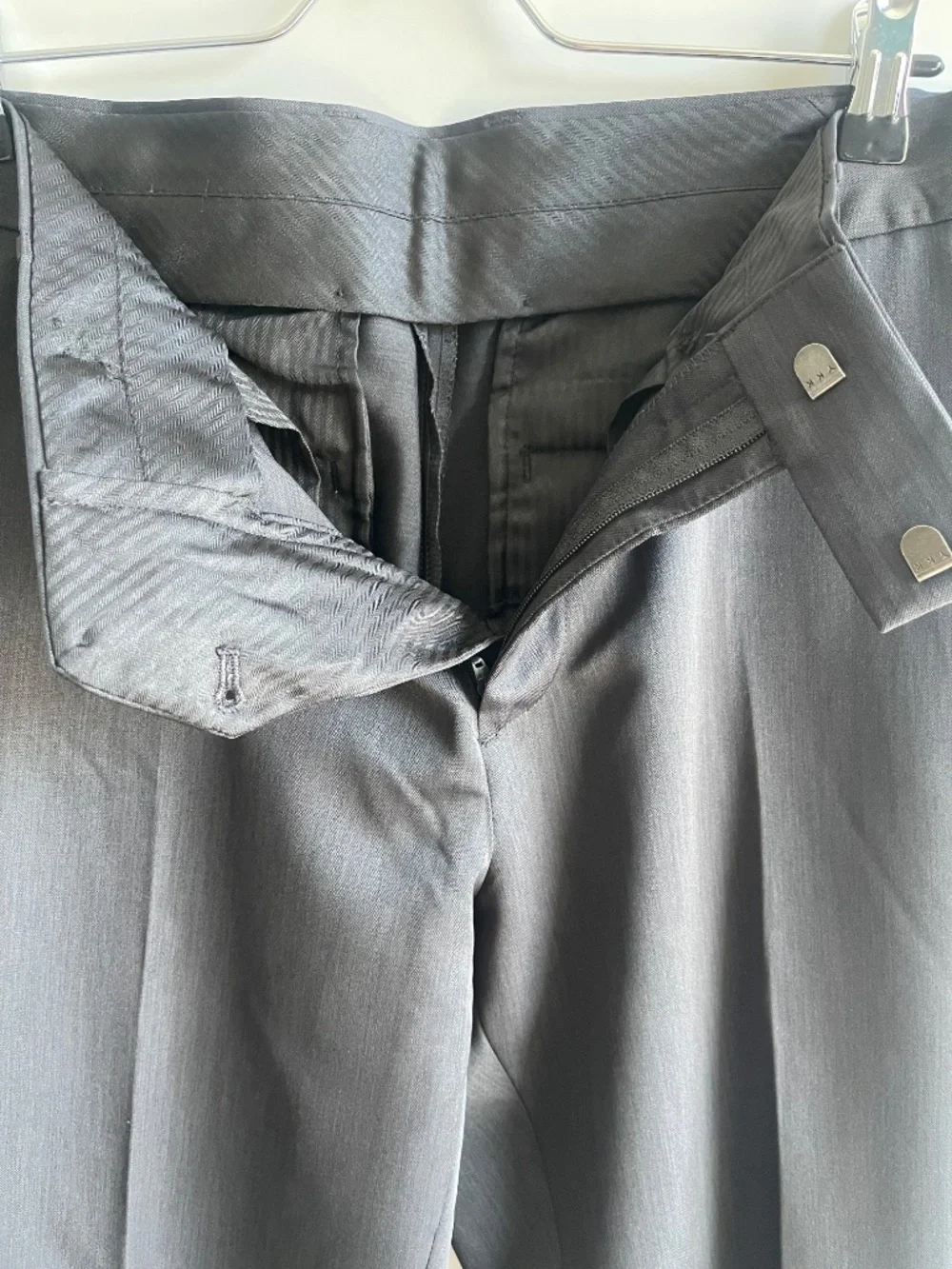 Kenneth Cole Reaction Men’s Dress Pants Gray Flat Front 30x30 Career Office